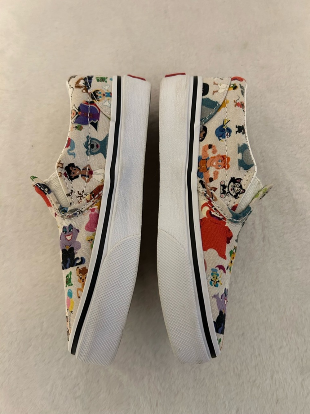 Vans Kids Disney 100 Year Anniversary White Slip-On Sneakers. - Picture 3 of 8